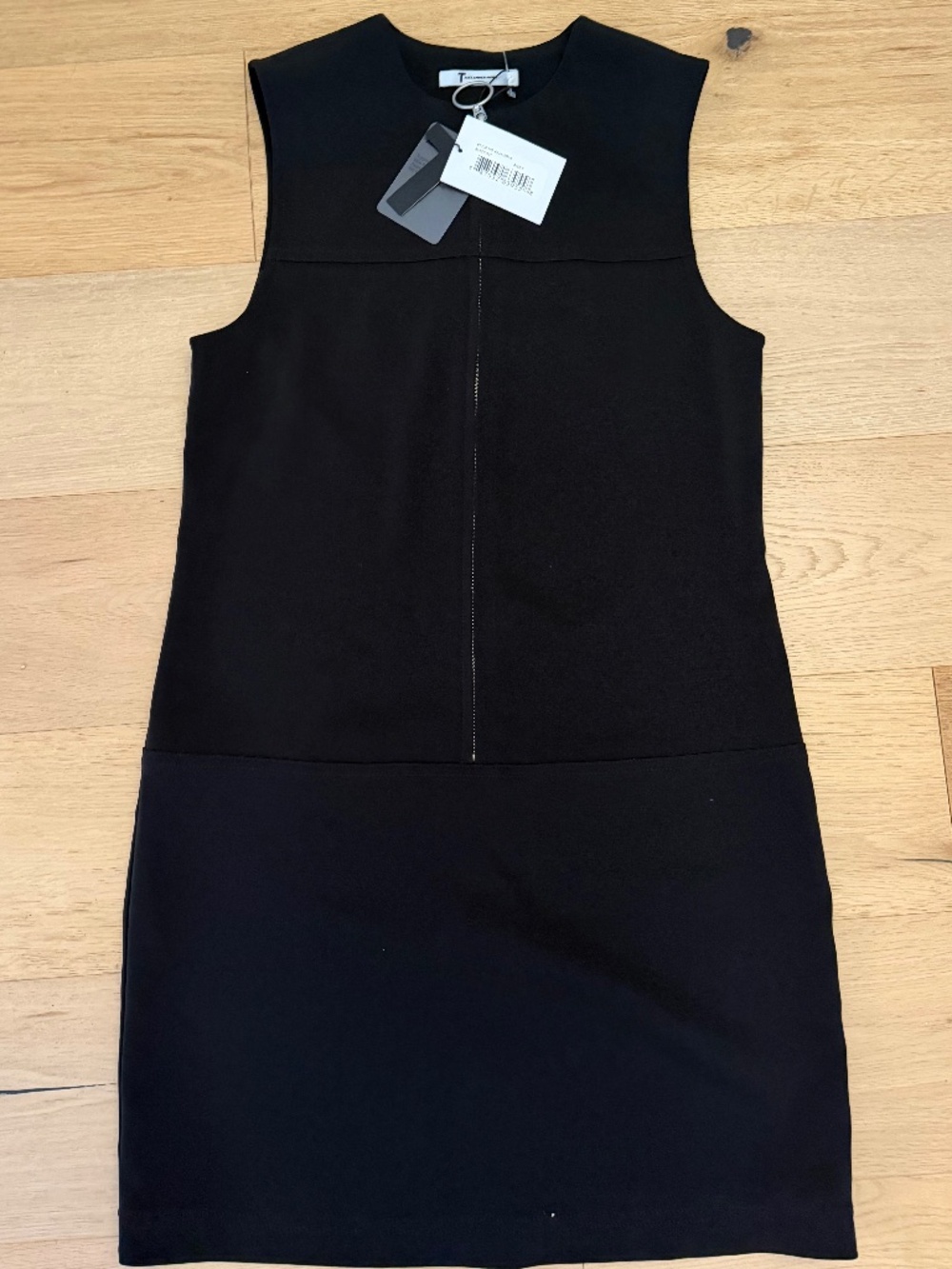 T by Alexander Wang Front Zip Mini Dress in black Size 0 NWT D3127